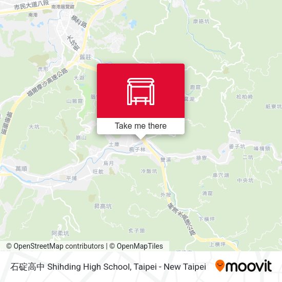 石碇高中 Shihding High School map