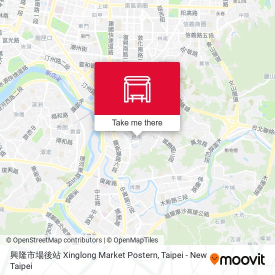 興隆市場後站 Xinglong Market Postern map