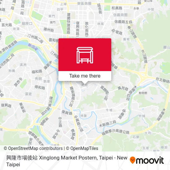 興隆市場後站 Xinglong Market Postern map