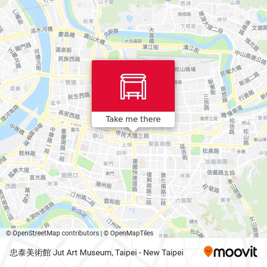 忠泰美術館 Jut Art Museum map