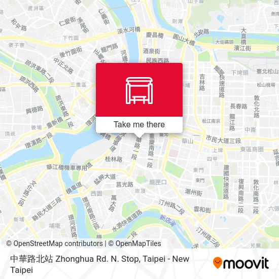 中華路北站 Zhonghua Rd. N. Stop map