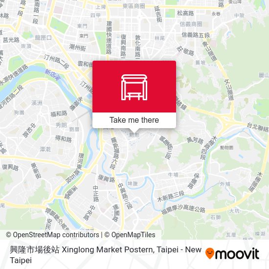 興隆市場後站 Xinglong Market Postern地圖