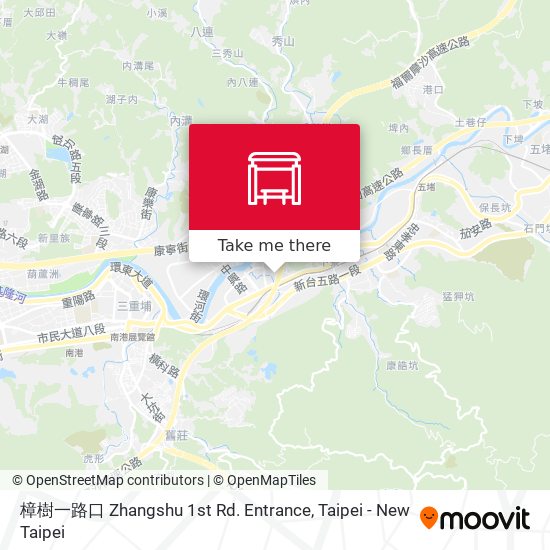 樟樹一路口 Zhangshu 1st Rd. Entrance map