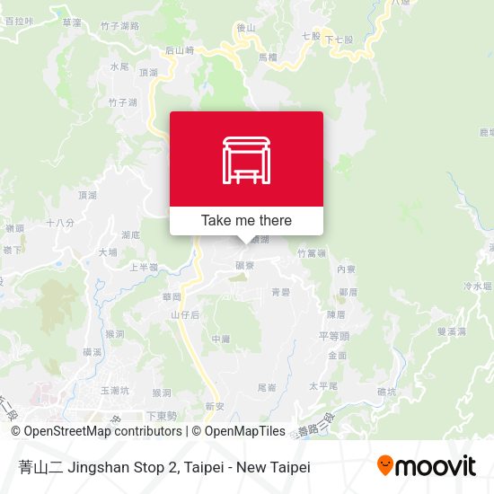 菁山二 Jingshan Stop 2 map
