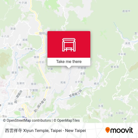 西雲禪寺 Xiyun Temple map