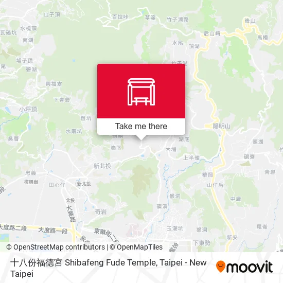 十八份福德宮 Shibafeng Fude Temple map