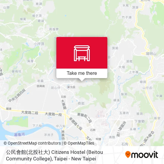 公民會館(北投社大) Citizens Hostel (Beitou Community College)地圖