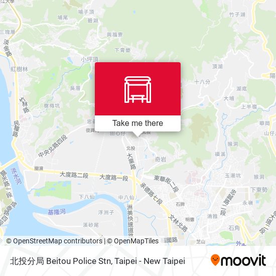 北投分局 Beitou Police Stn map