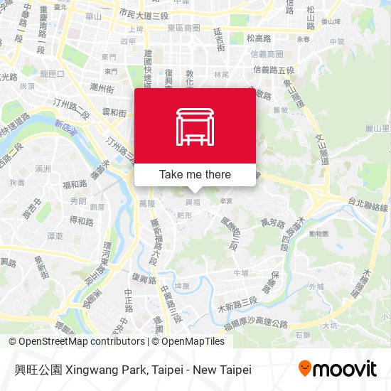 興旺公園 Xingwang Park map