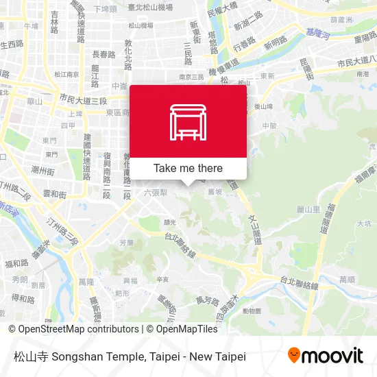 松山寺 Songshan Temple地圖