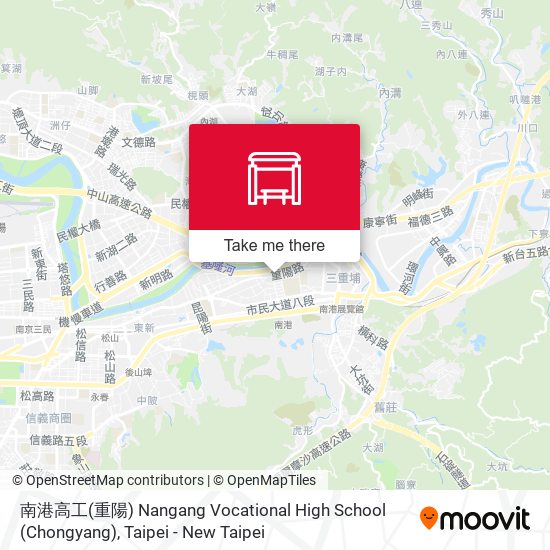 南港高工(重陽) Nangang Vocational High School (Chongyang)地圖