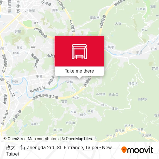 政大二街 Zhengda 2rd. St. Entrance地圖
