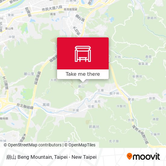 崩山 Beng Mountain map