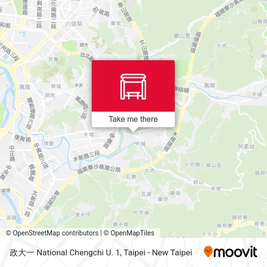 政大一 National Chengchi U. 1地圖