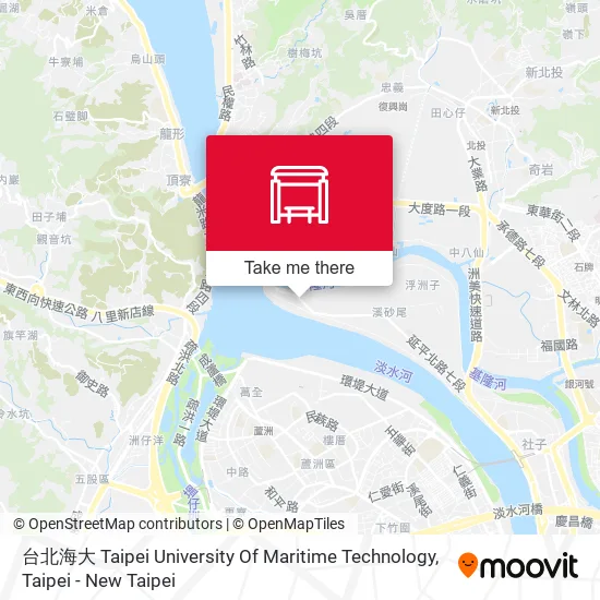 台北海大 Taipei University Of Maritime Technology map