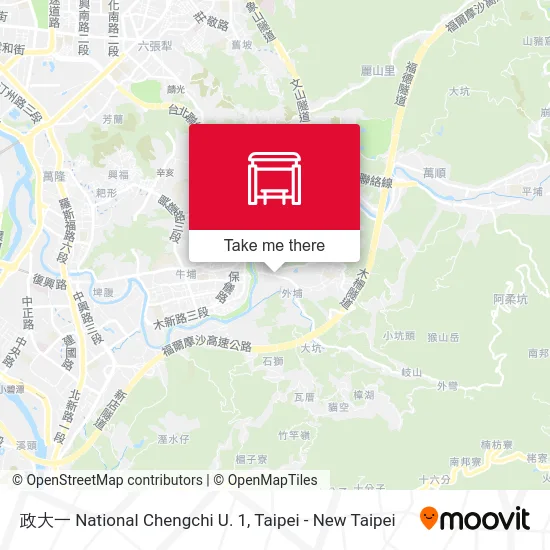 政大一 National Chengchi U. 1 map