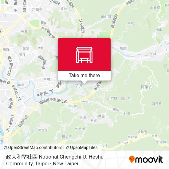 政大和墅社區 National Chengchi U. Heshu Community map