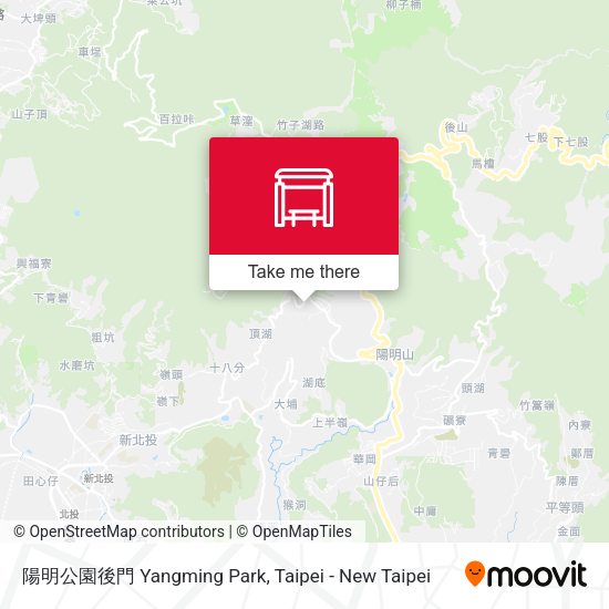 陽明公園後門 Yangming Park map