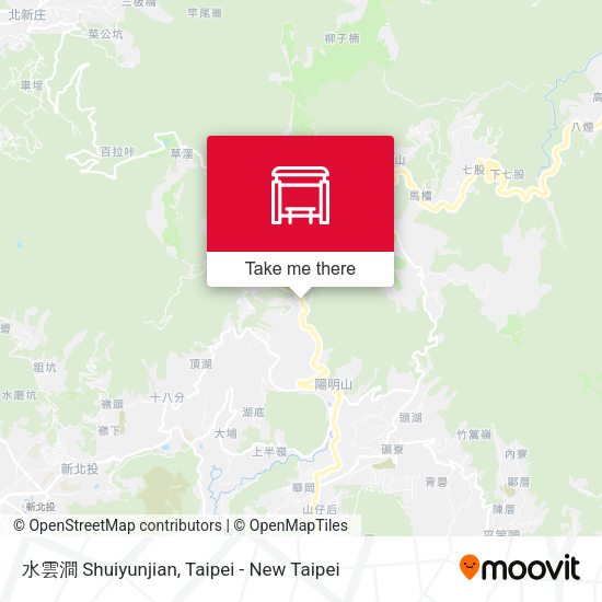 水雲澗 Shuiyunjian map