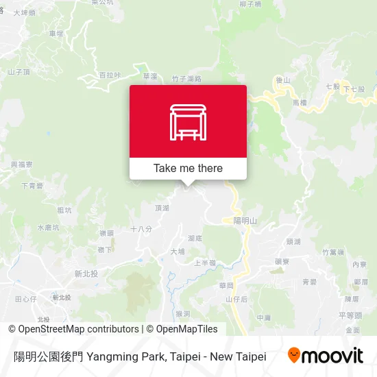 陽明公園後門 Yangming Park map