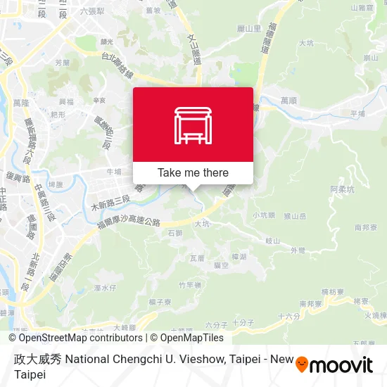 政大威秀 National Chengchi U. Vieshow map