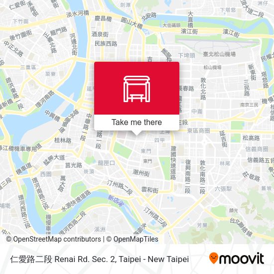 仁愛路二段 Renai Rd. Sec. 2 map