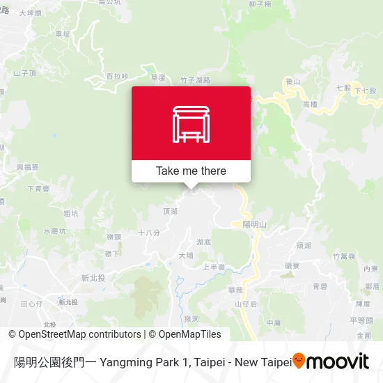 陽明公園後門一 Yangming Park 1 map
