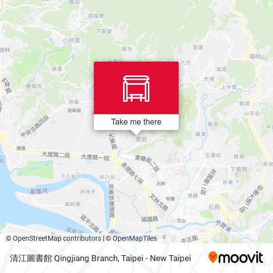 清江圖書館 Qingjiang Branch map