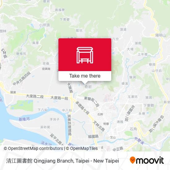 清江圖書館 Qingjiang Branch map