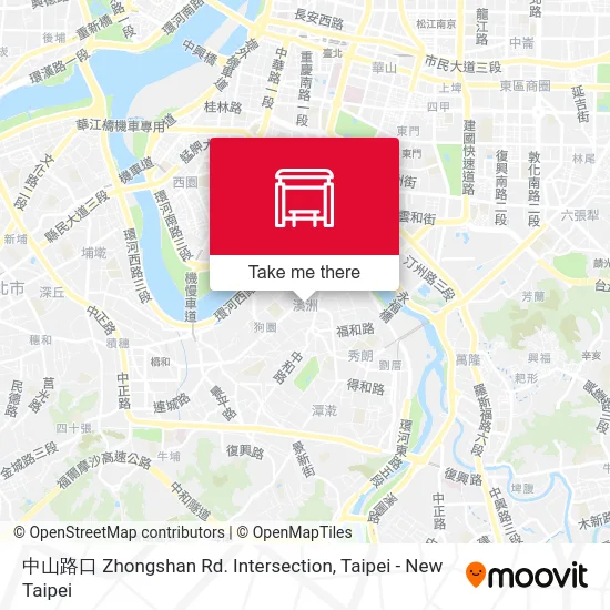 中山路口 Zhongshan Rd. Intersection map