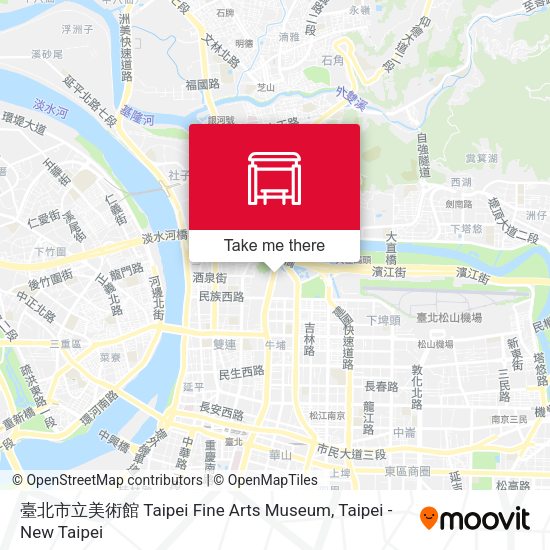 臺北市立美術館 Taipei Fine Arts Museum map