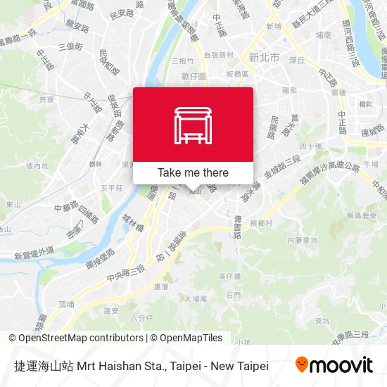 捷運海山站 Mrt Haishan Sta. map