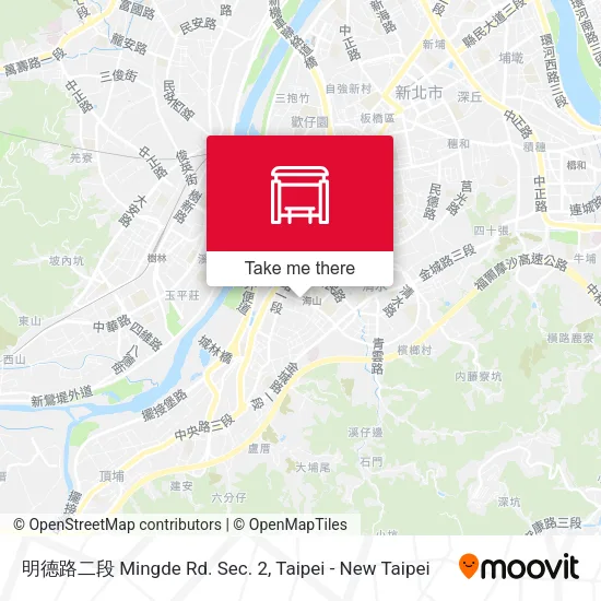 明德路二段 Mingde Rd. Sec. 2 map