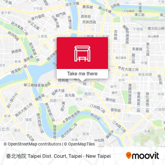 臺北地院 Taipei Dist. Court map