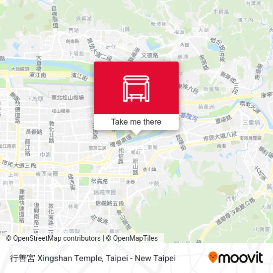 行善宮 Xingshan Temple map