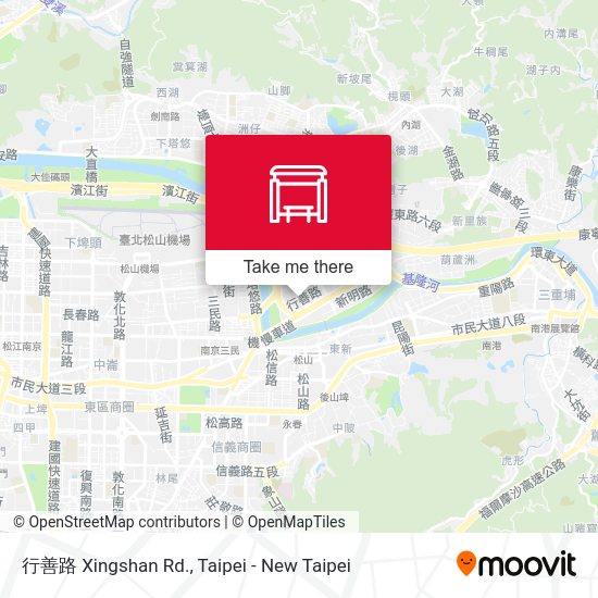 行善路 Xingshan Rd. map