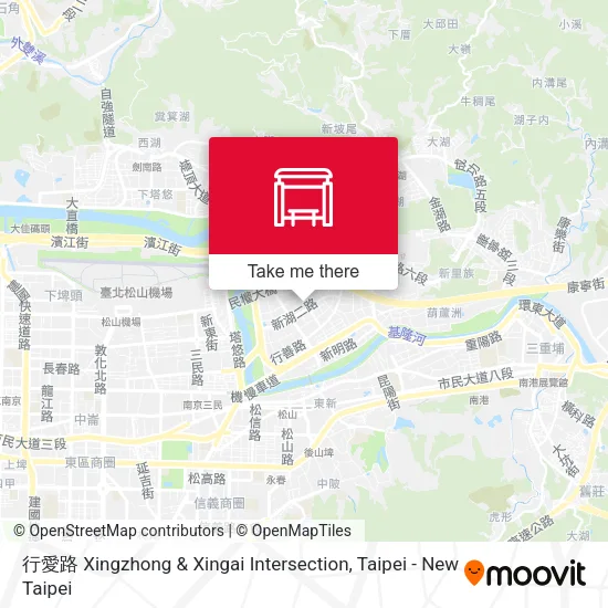 行愛路 Xingzhong & Xingai Intersection map