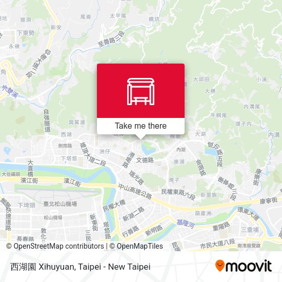 西湖園 Xihuyuan map