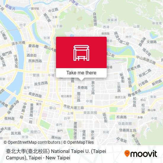 臺北大學(臺北校區) National Taipei U. (Taipei Campus) map