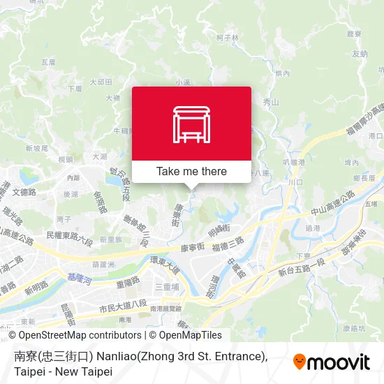 南寮(忠三街口) Nanliao(Zhong 3rd St. Entrance)地圖