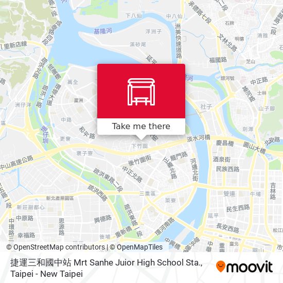 捷運三和國中站 Mrt Sanhe Juior High School Sta. map