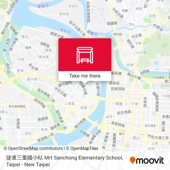 捷運三重國小站 Mrt Sanchong Elementary School地圖