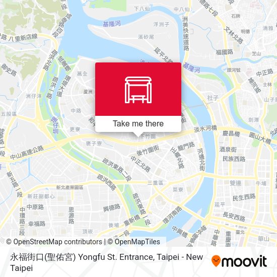 永福街口(聖佑宮) Yongfu St. Entrance map