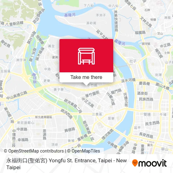 永福街口(聖佑宮) Yongfu St. Entrance map