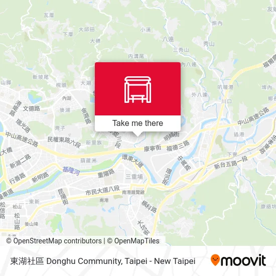 東湖社區 Donghu Community map