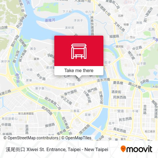 溪尾街口 Xiwei St. Entrance map