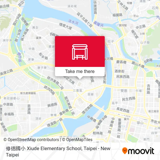 修德國小 Xiude Elementary School map