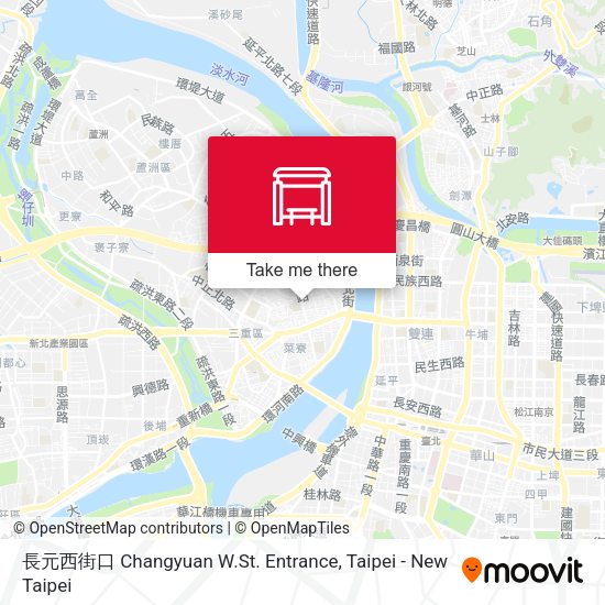 長元西街口 Changyuan W.St. Entrance map