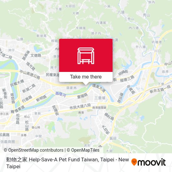 動物之家 Help-Save-A Pet Fund Taiwan map