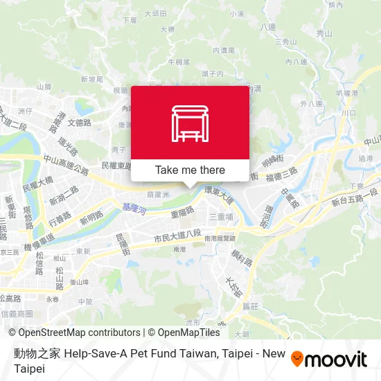 動物之家 Help-Save-A Pet Fund Taiwan map